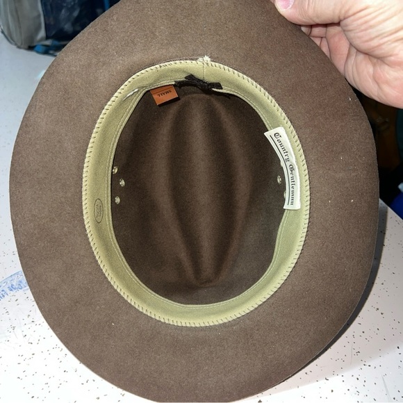 Country Gentleman Surrey Fedora 100% Wool Hat~M~Brown - Picture 4 of 7